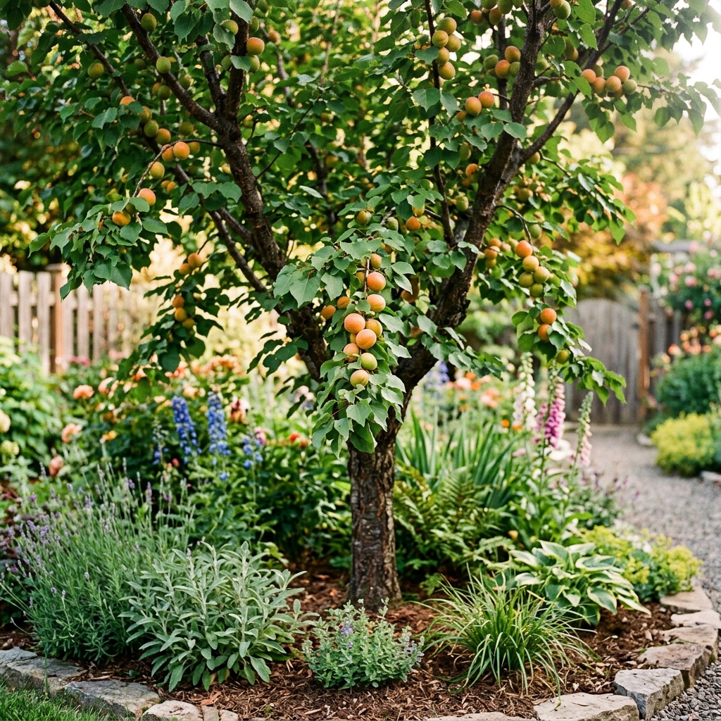 apricot established stage