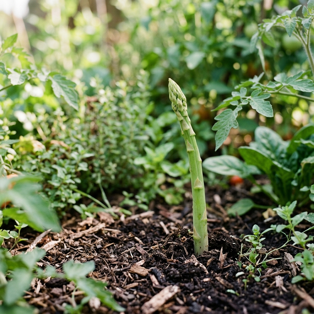 asparagus growing stage