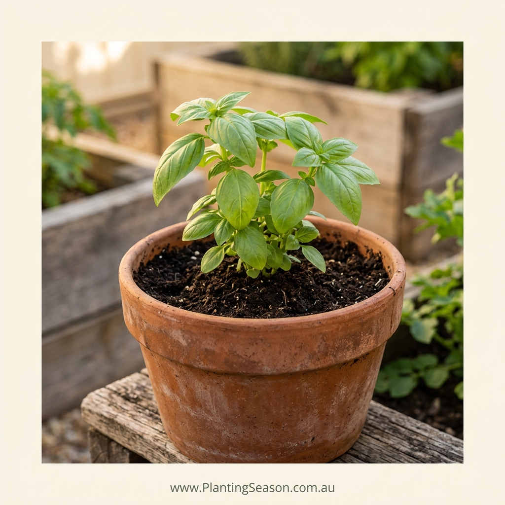 Basil growing stage