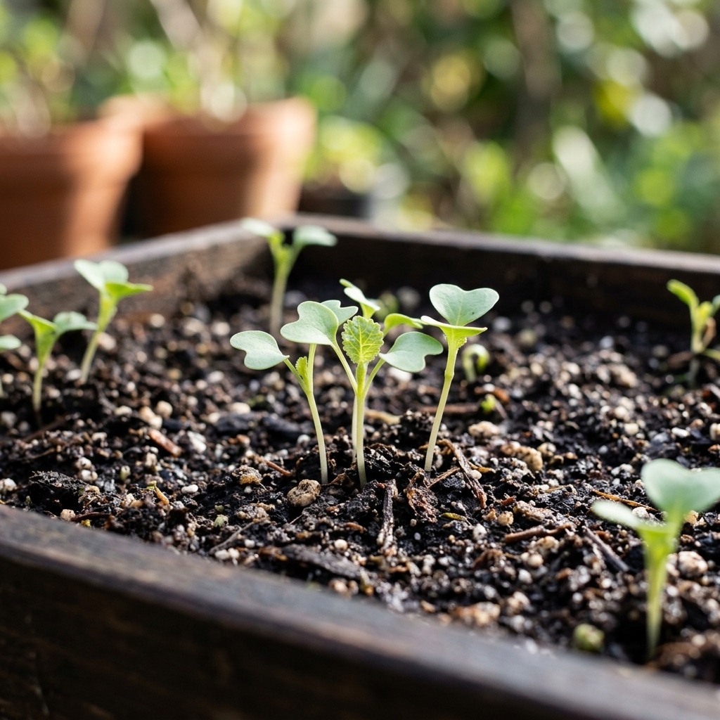 cauliflower seedling stage