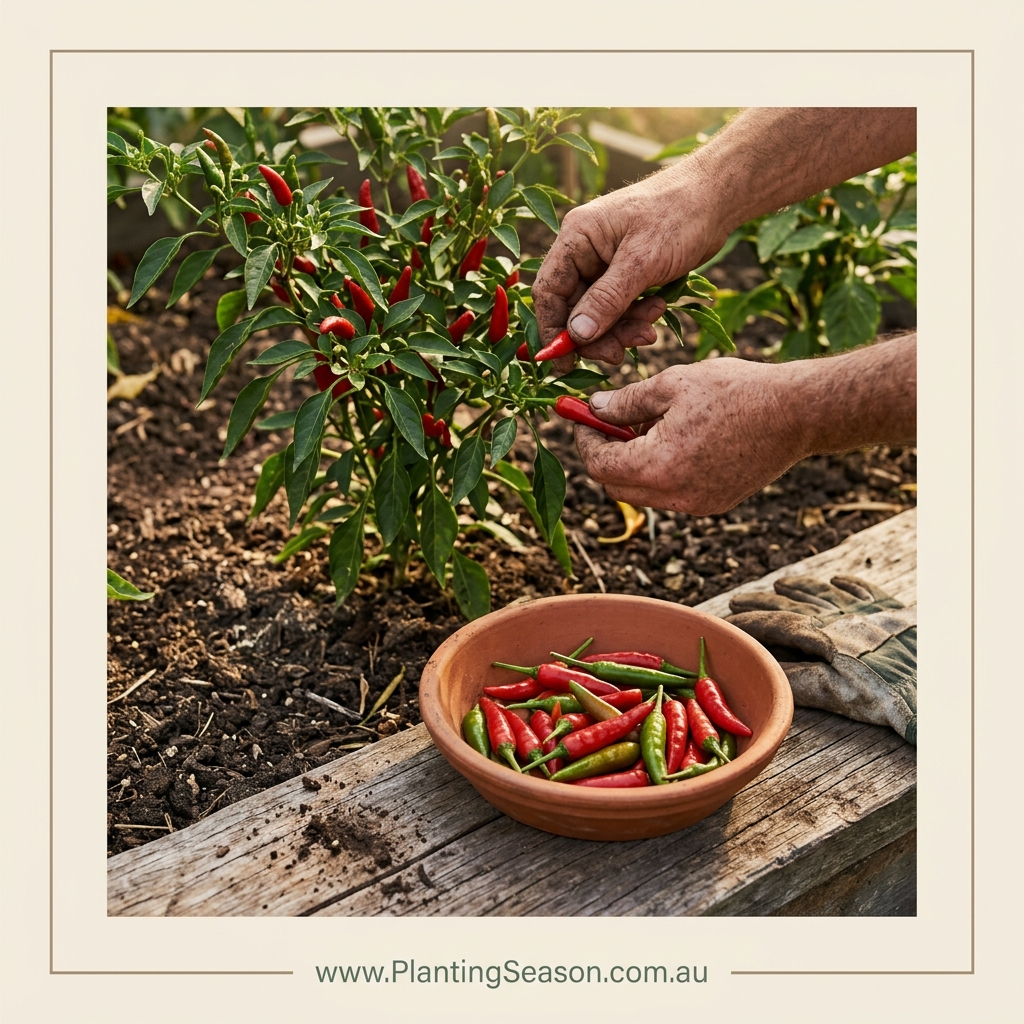 Chilli harvest stage