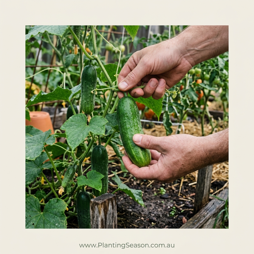 Cucumber harvest stage