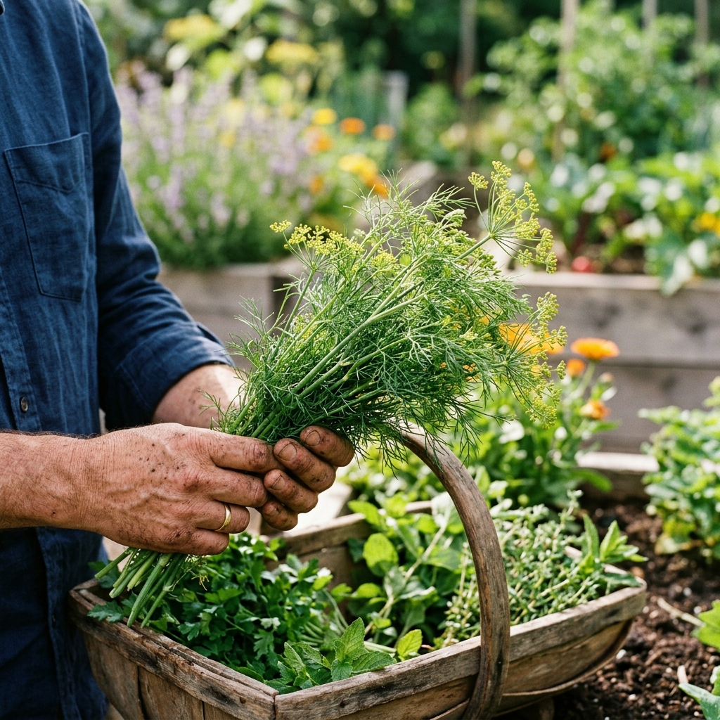 dill harvest stage