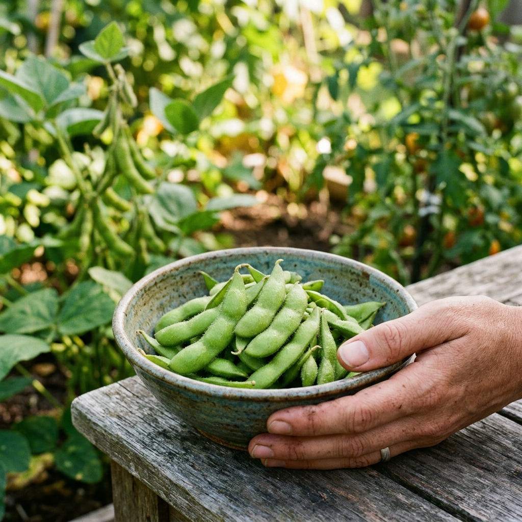 edamame harvest stage