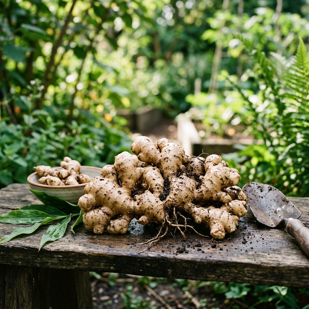 ginger harvest stage