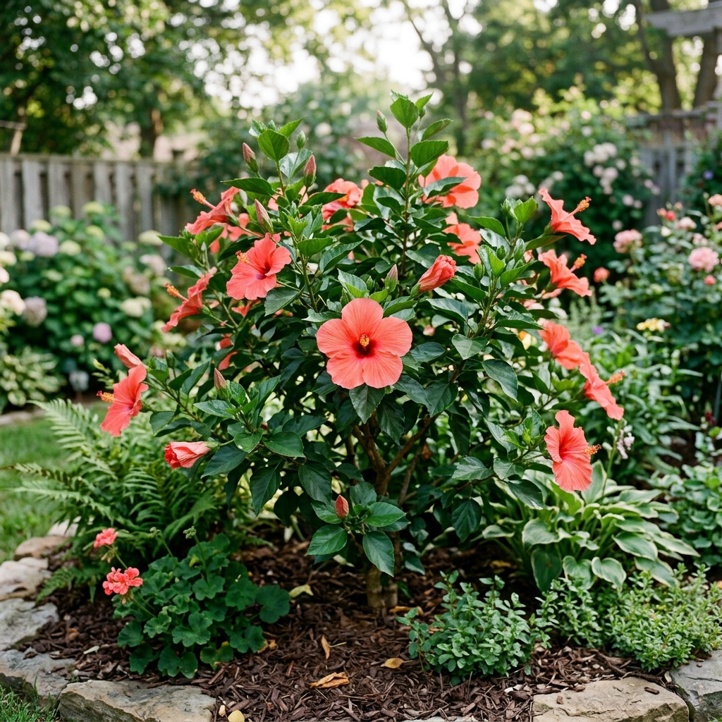 hibiscus established stage