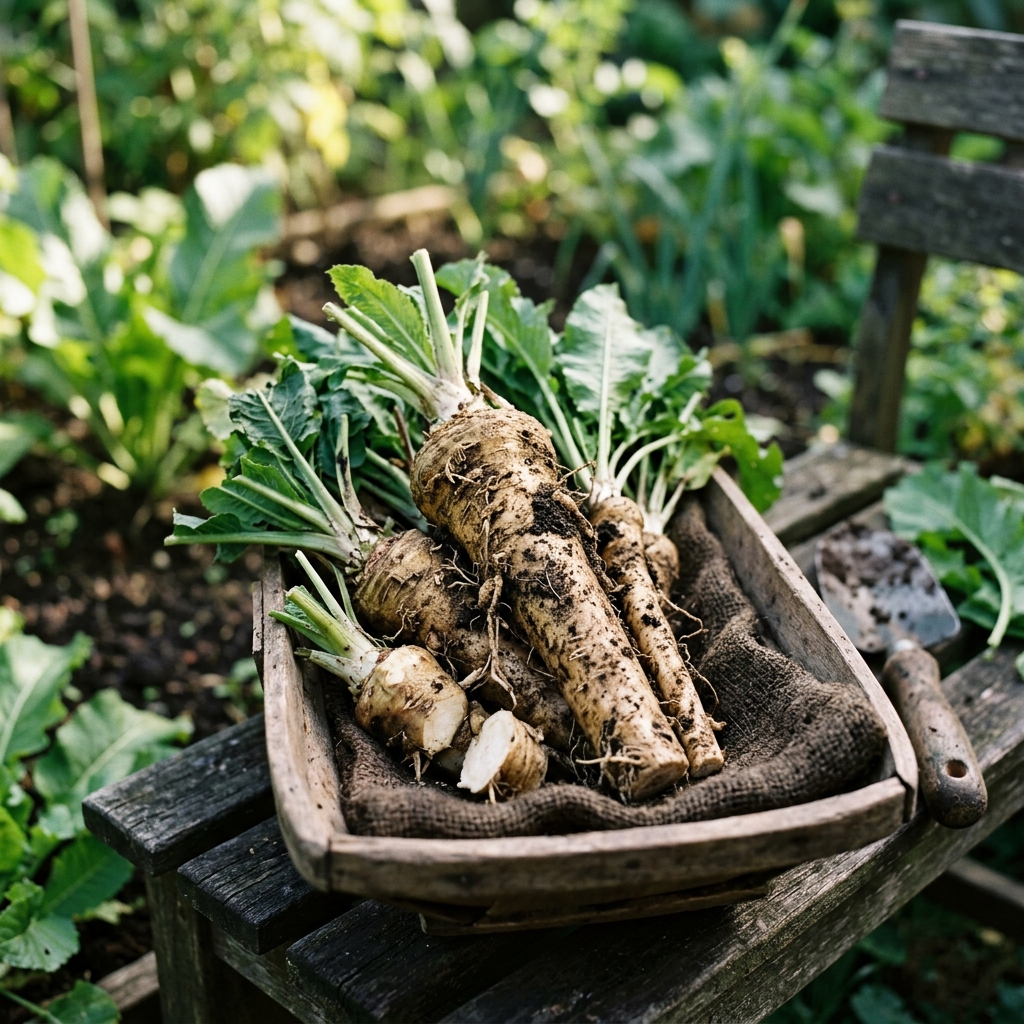 horseradish harvest stage