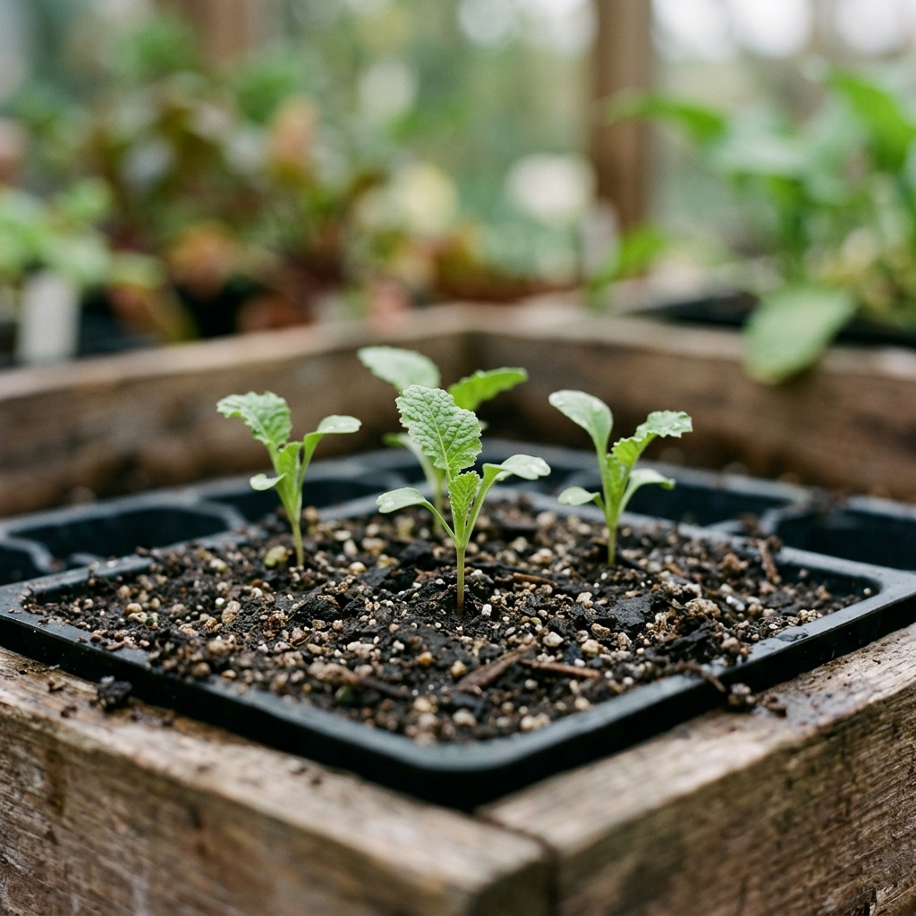 horseradish seedling stage