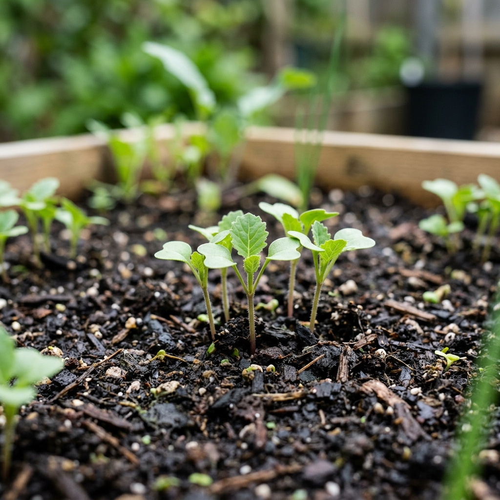kohlrabi seedling stage