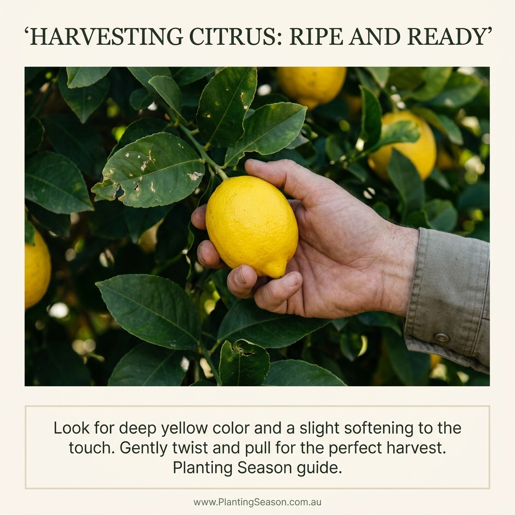 Lemon harvest stage