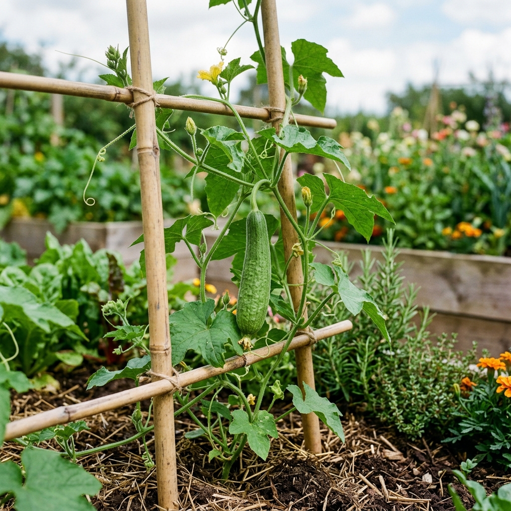 luffa growing stage