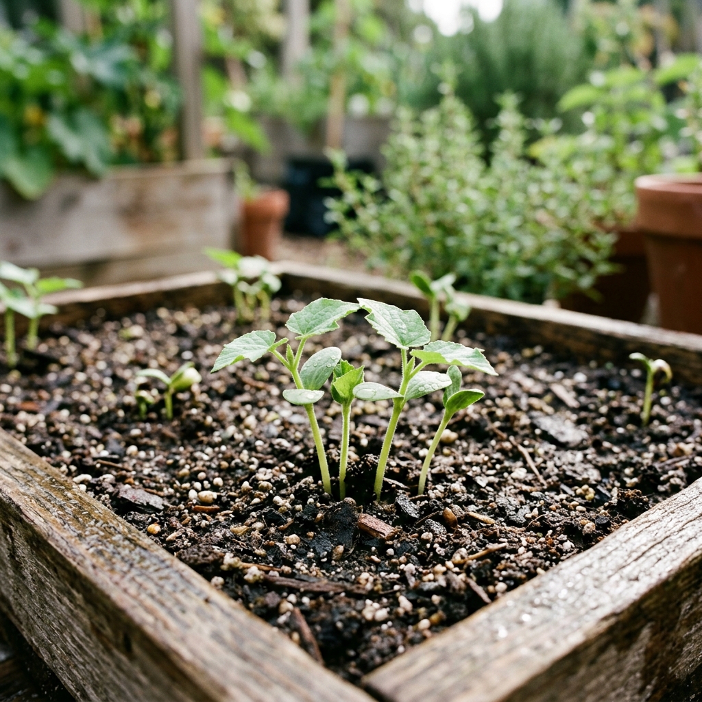 luffa seedling stage
