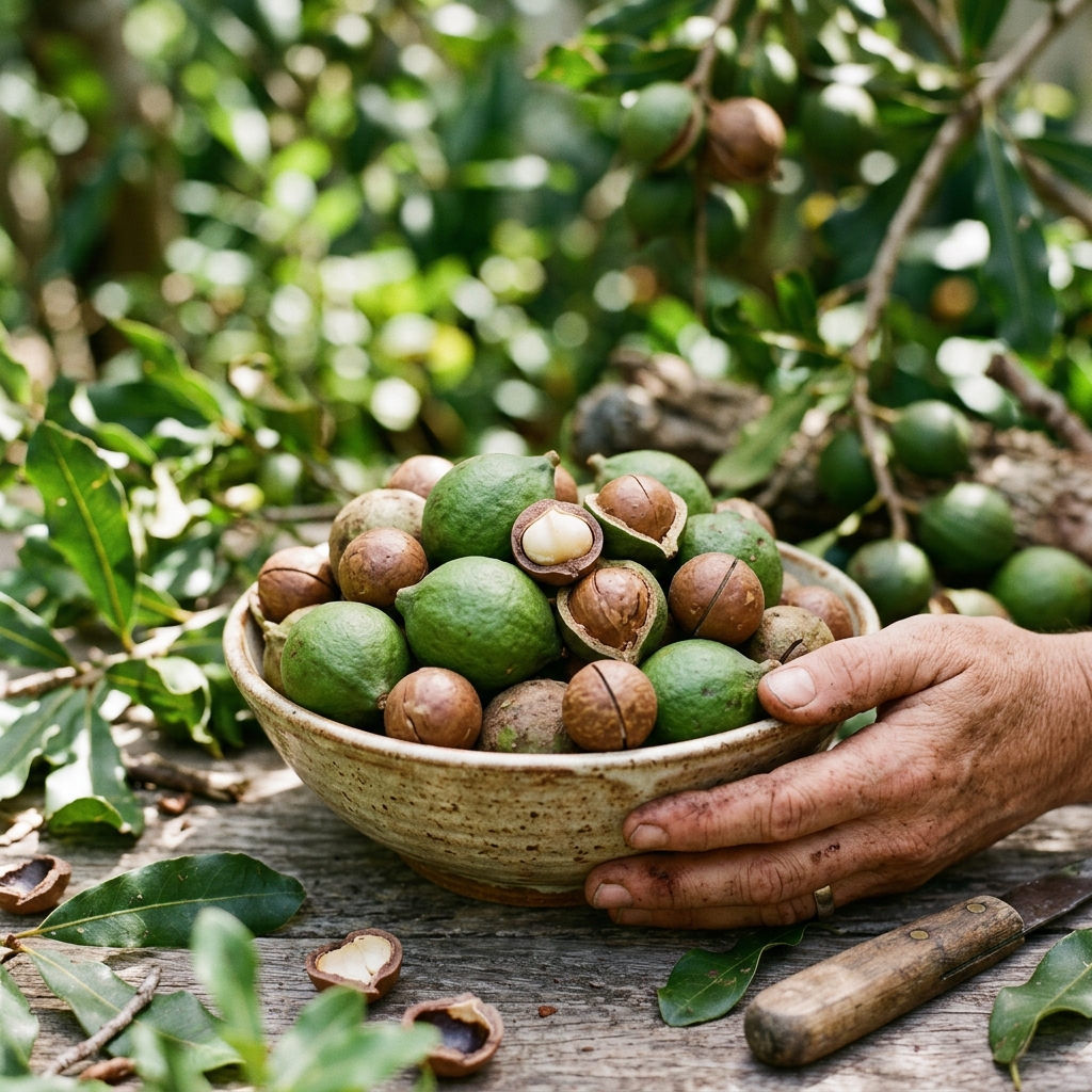 macadamia harvest stage