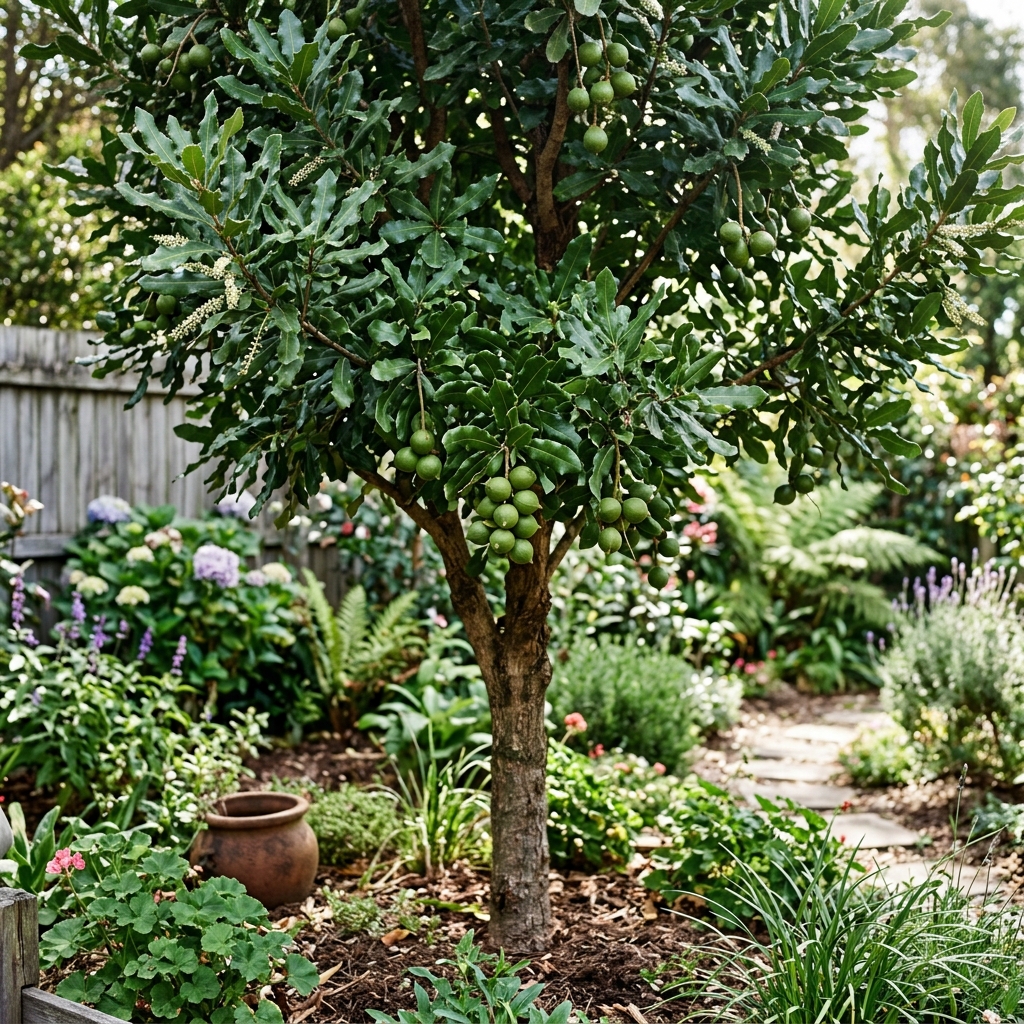 macadamia established stage