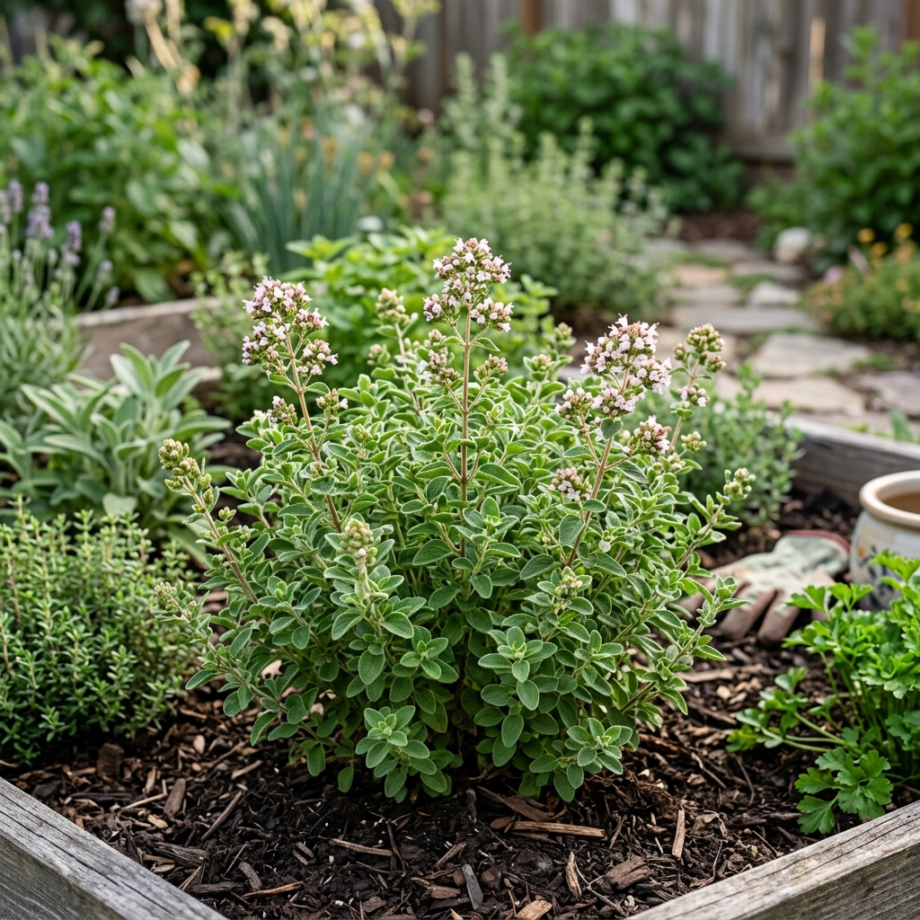 marjoram established stage