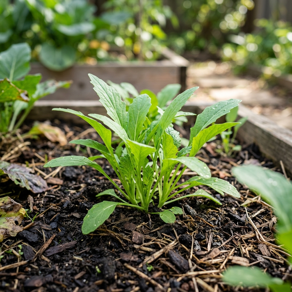 mibuna growing stage