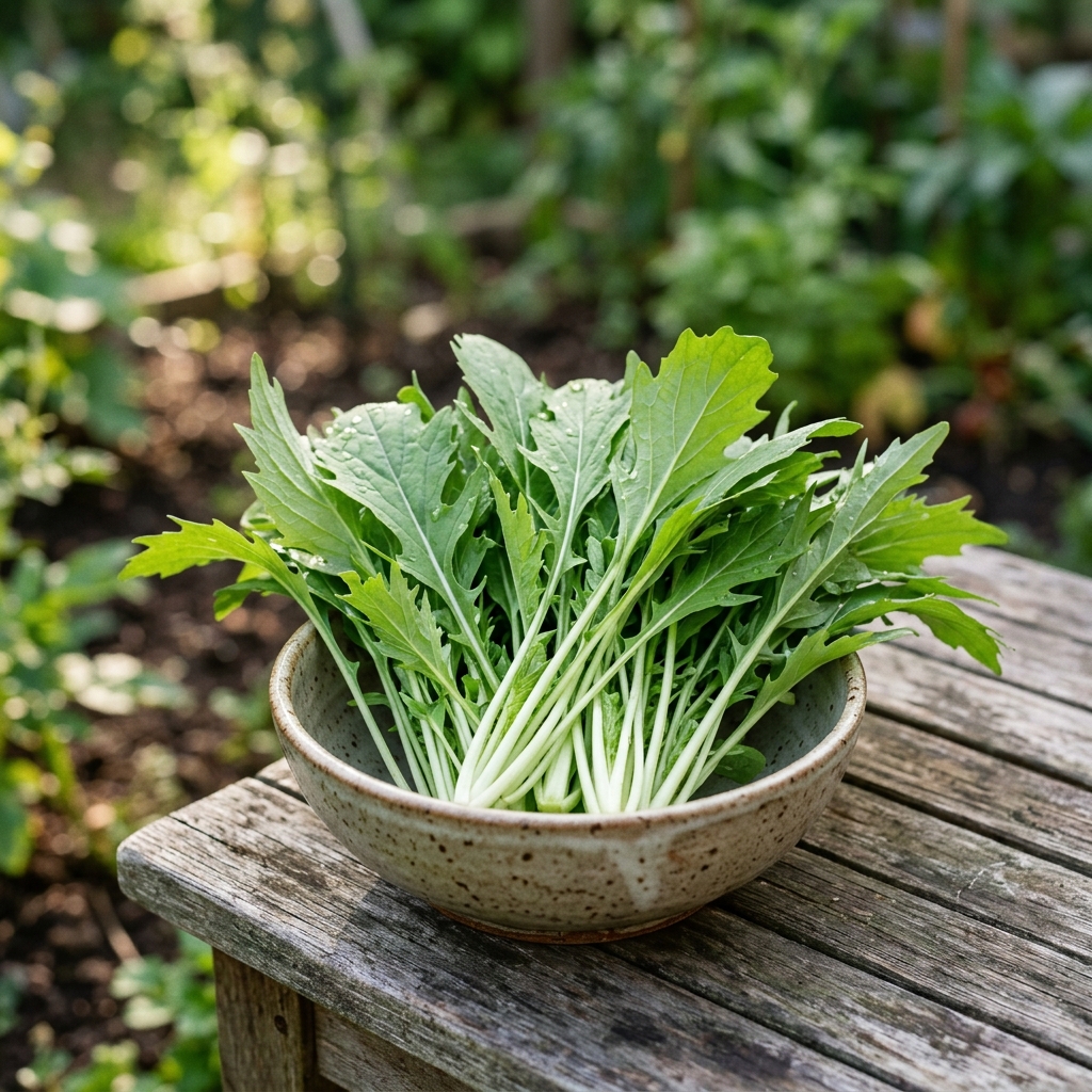 mibuna harvest stage