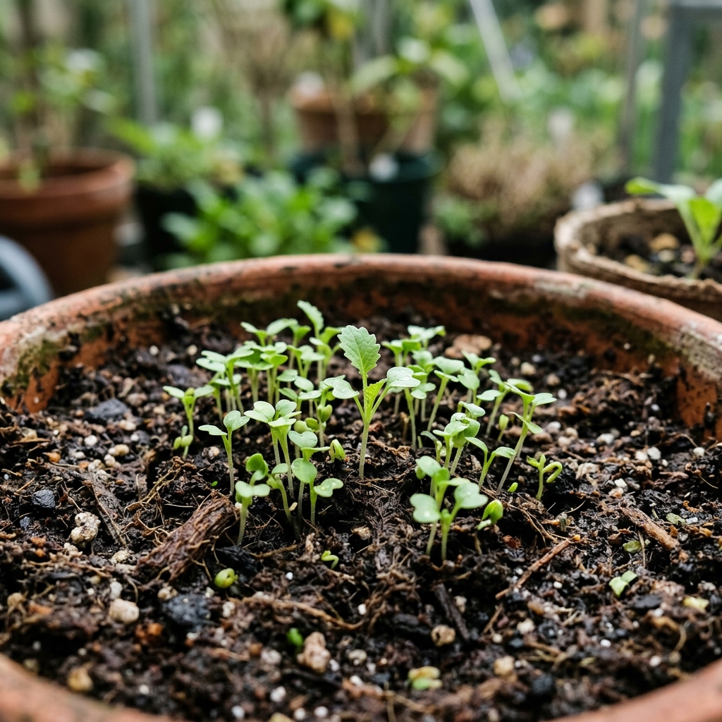 mibuna seedling stage