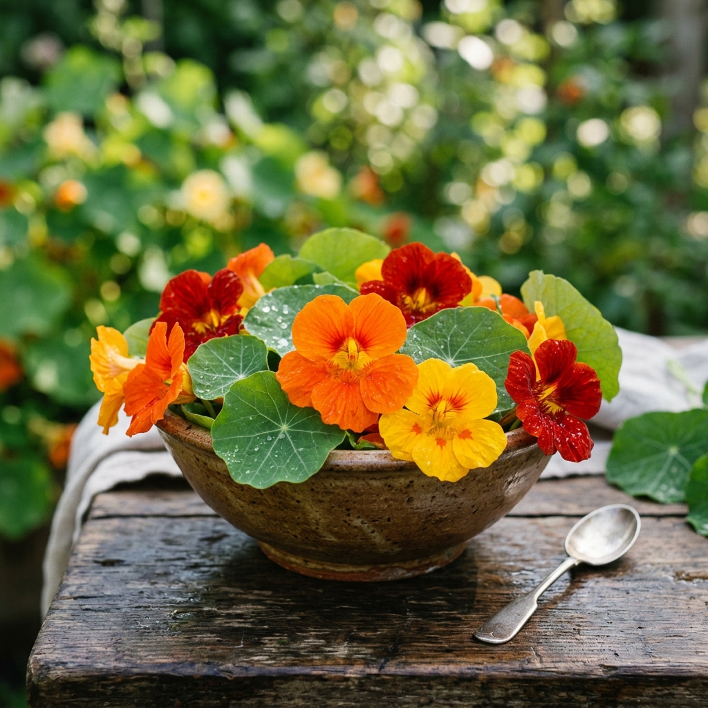 nasturtium harvest stage