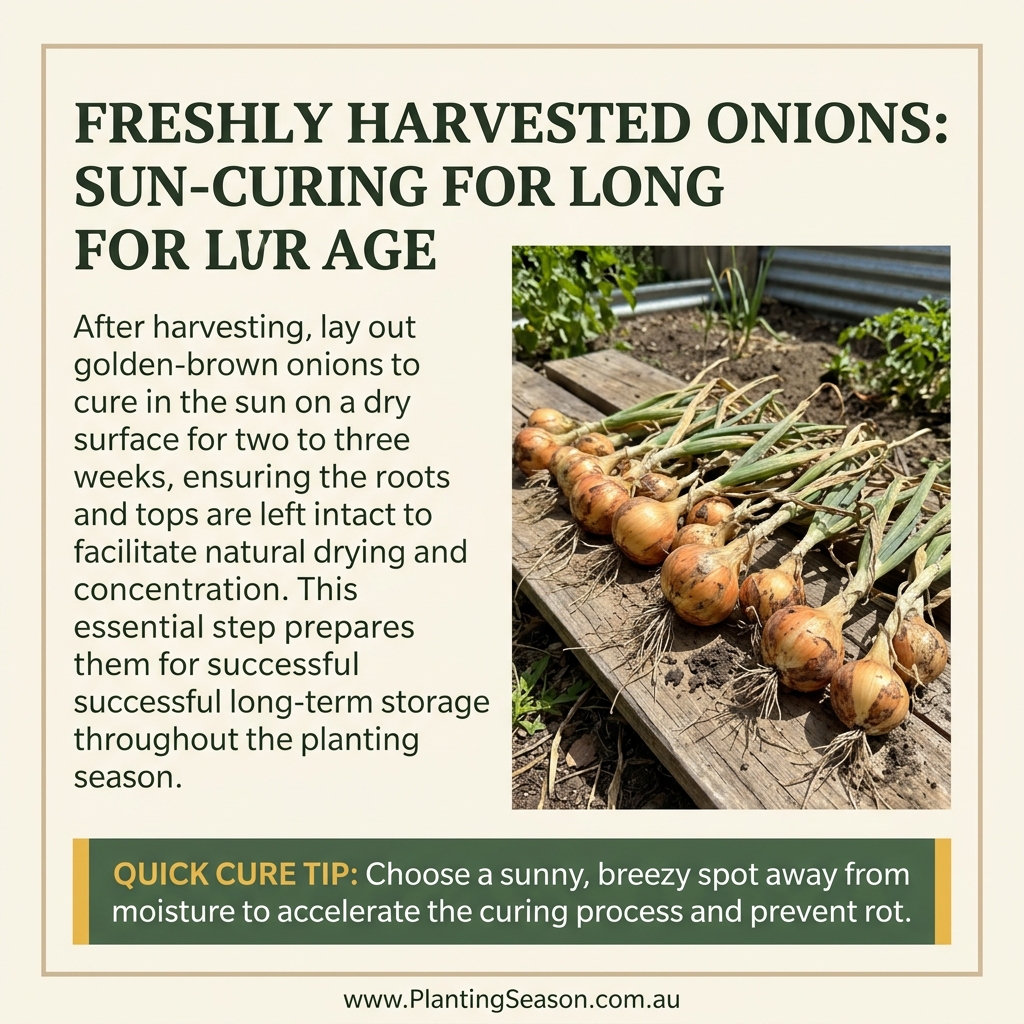 Onion harvest stage