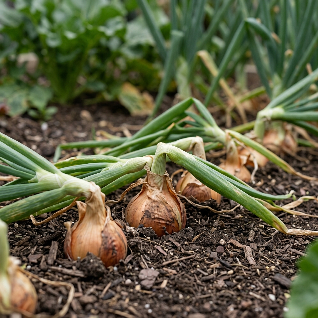 Onion mature stage