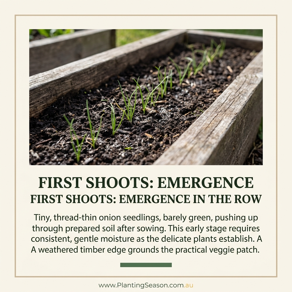 Onion seedling stage
