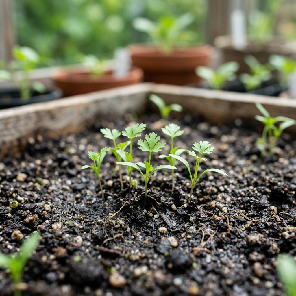 parsley seedling stage