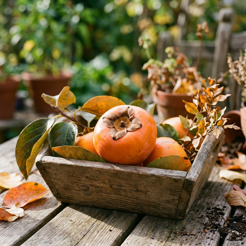 persimmon harvest stage
