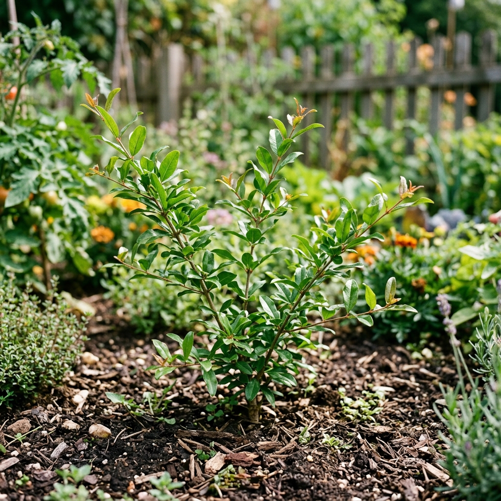 pomegranate growing stage
