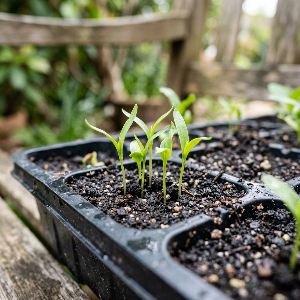 popcorn seedling stage