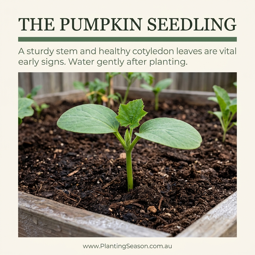 pumpkin seedling stage