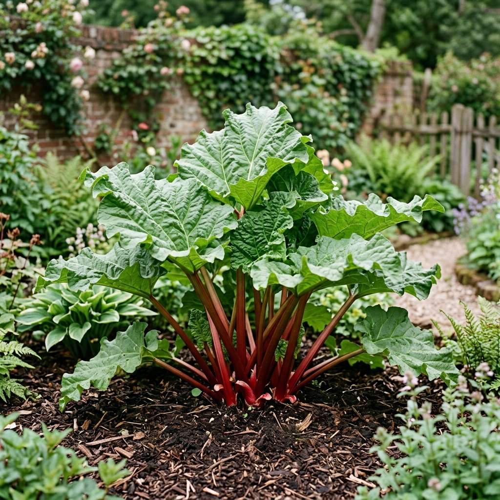 rhubarb established stage