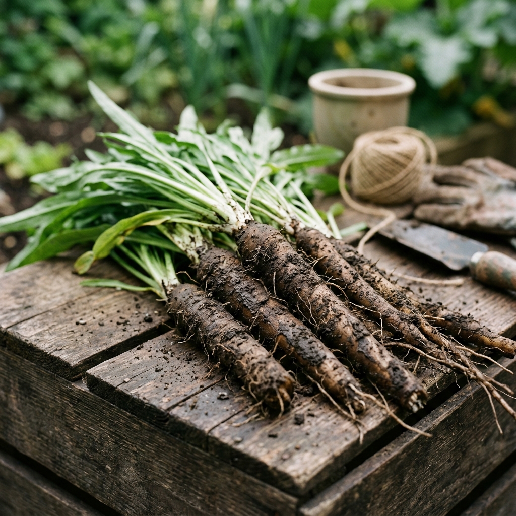 salsify harvest stage