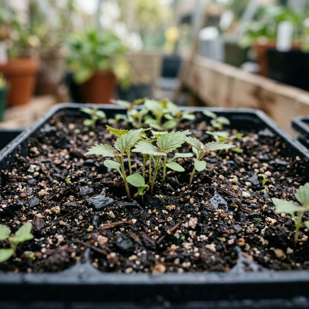 shiso seedling stage