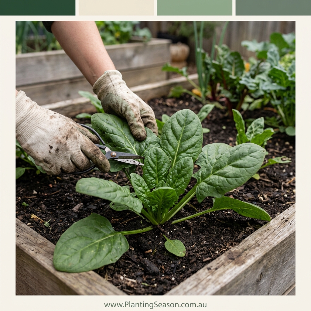 Spinach harvest stage