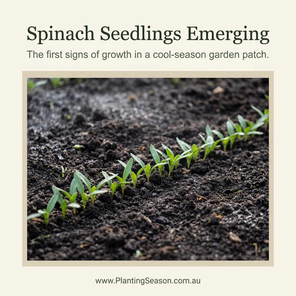 Spinach seedling stage