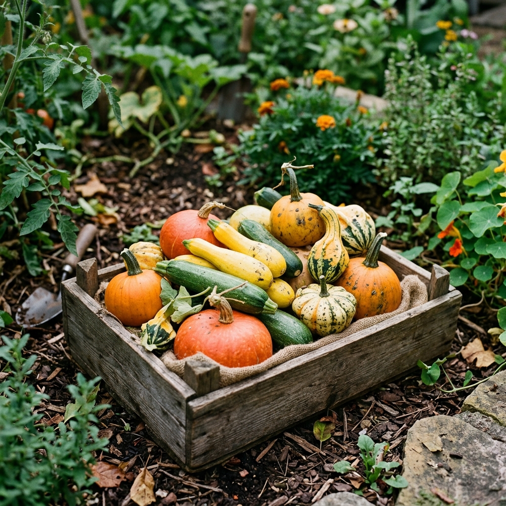 squash harvest stage