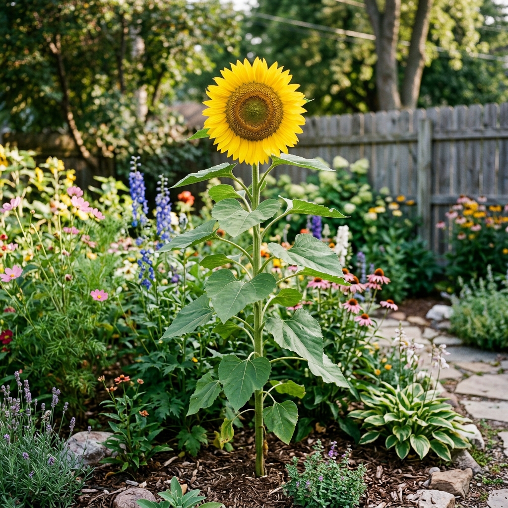 sunflower established stage