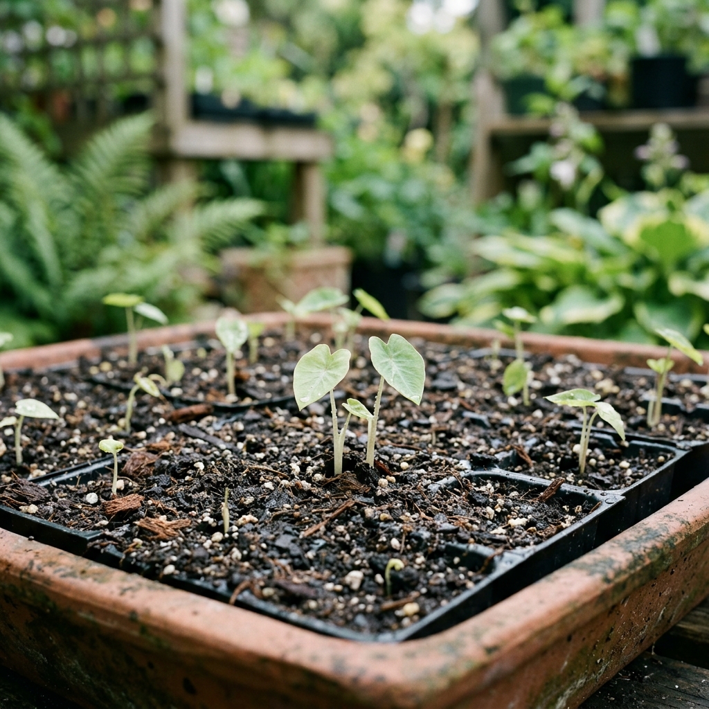 taro seedling stage