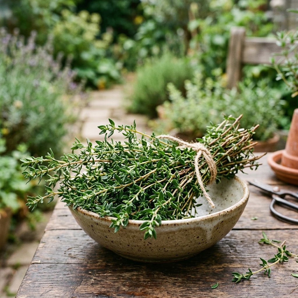 thyme harvest stage