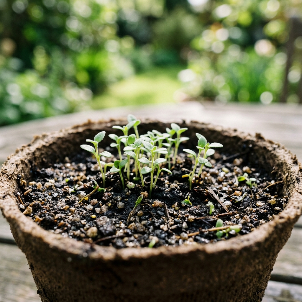 thyme seedling stage