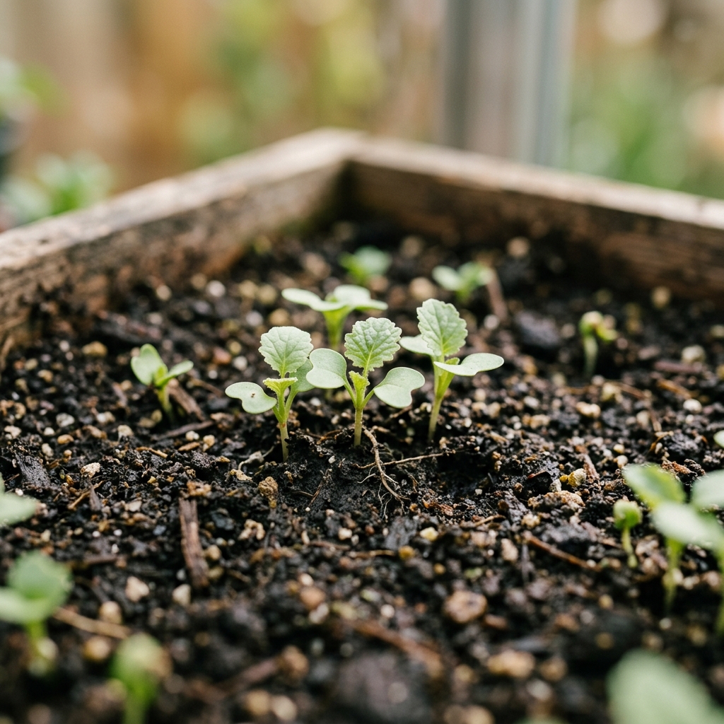 turnip seedling stage