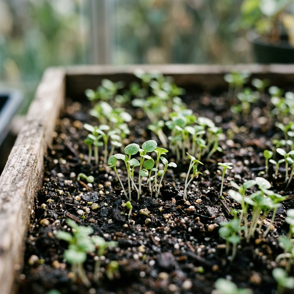 watercress seedling stage