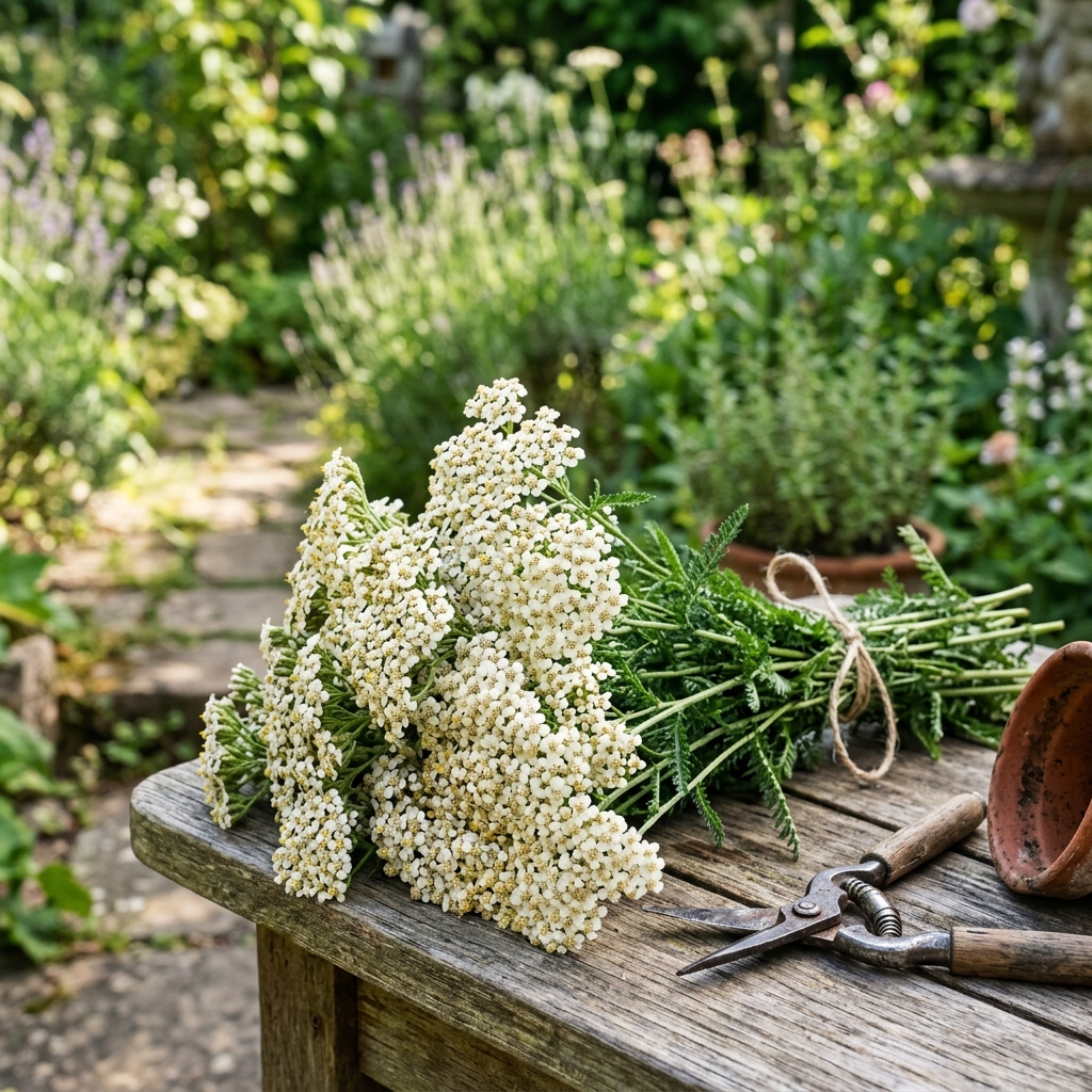 yarrow harvest stage