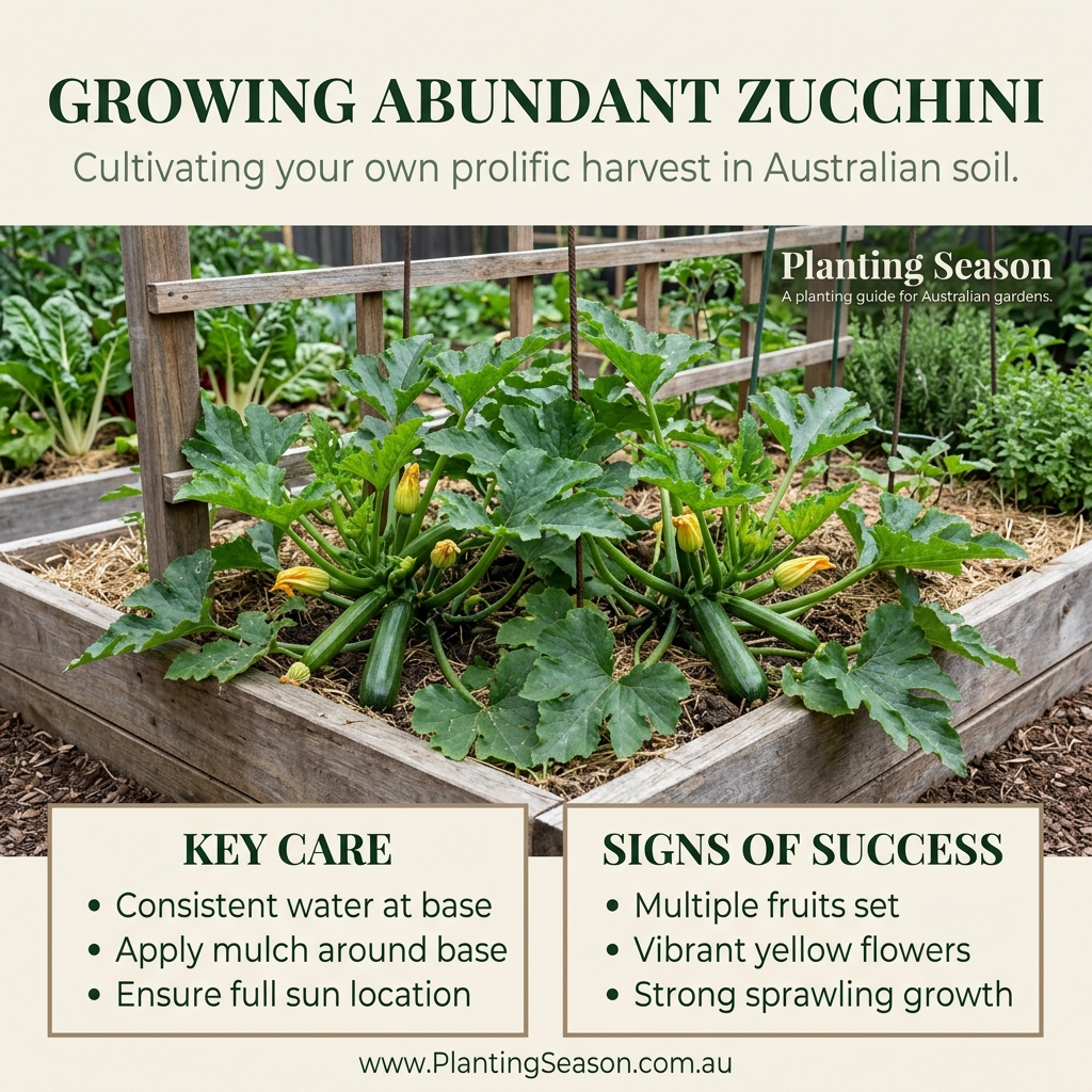 Zucchini mature stage