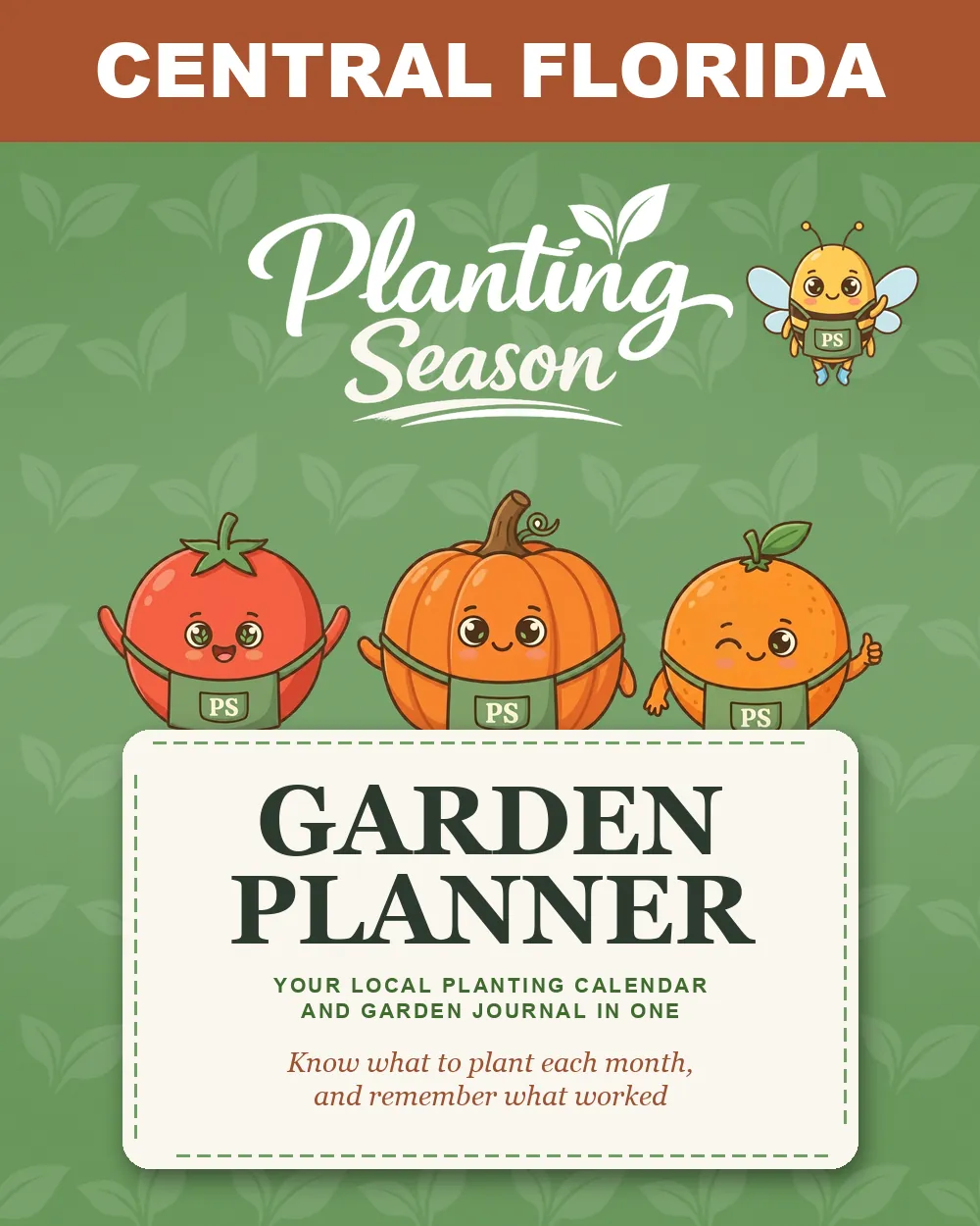 Cover of the Central Florida Garden Planner by Planting Season