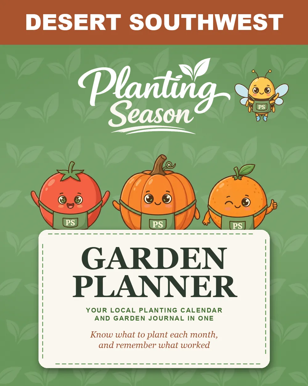 Cover of the Desert Southwest Garden Planner by Planting Season