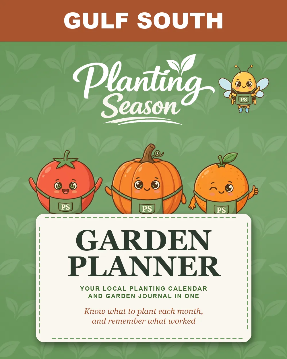 Cover of the Gulf South Garden Planner by Planting Season