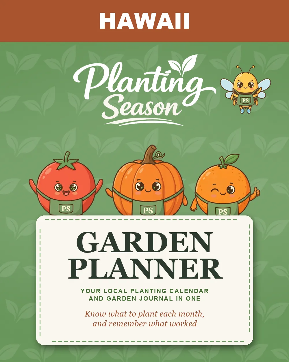 Cover of the Hawaii Garden Planner by Planting Season