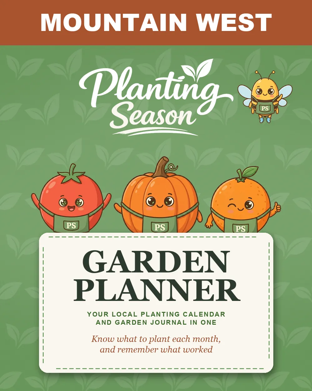 Cover of the Mountain West Garden Planner by Planting Season